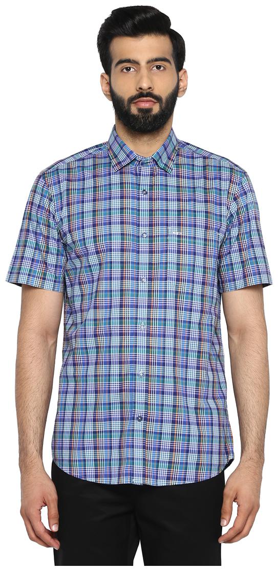 

ColorPlus Men Purple Checked Slim Fit Casual Shirt