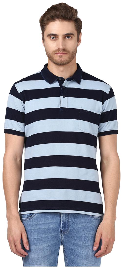 ColorPlus Men Multi Regular fit Cotton Polo collar T-Shirt - Pack Of 1