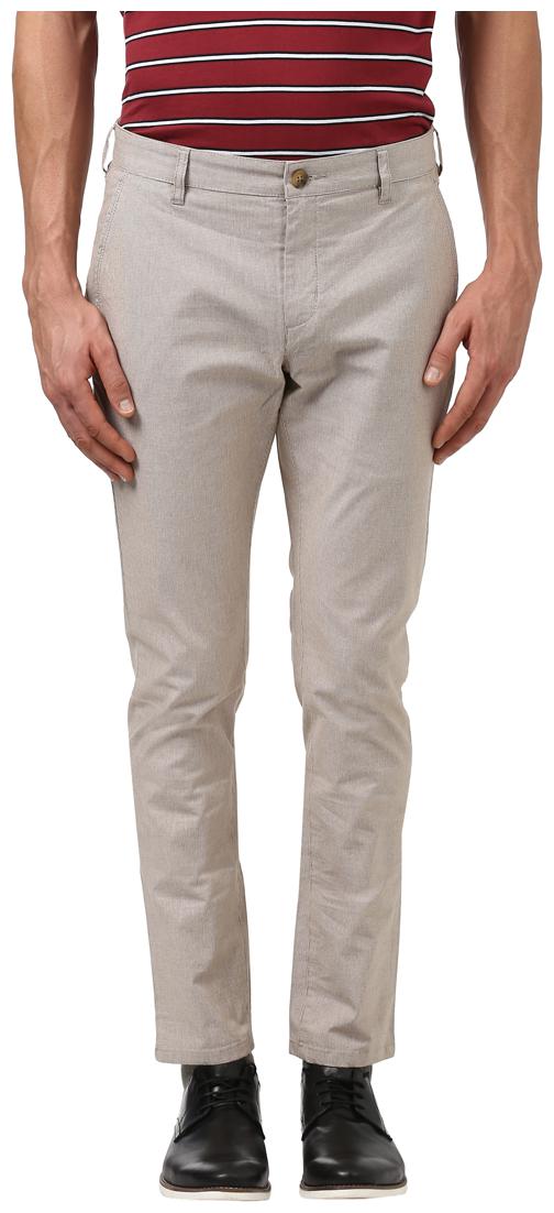 

ColorPlus Men Beige Checked Slim fit Regular trousers