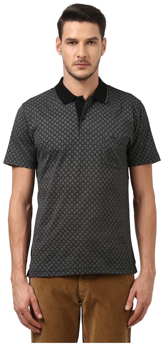 

ColorPlus Men Grey Regular fit Cotton Polo collar T-Shirt - Pack Of 1