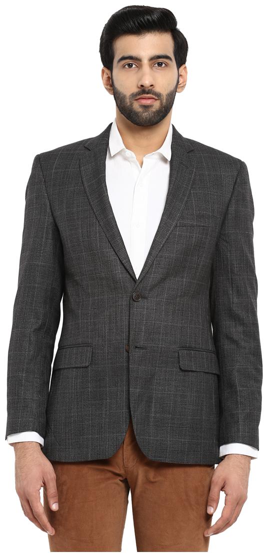 

ColorPlus Grey Tailored Fit Polyester Blend Blazer
