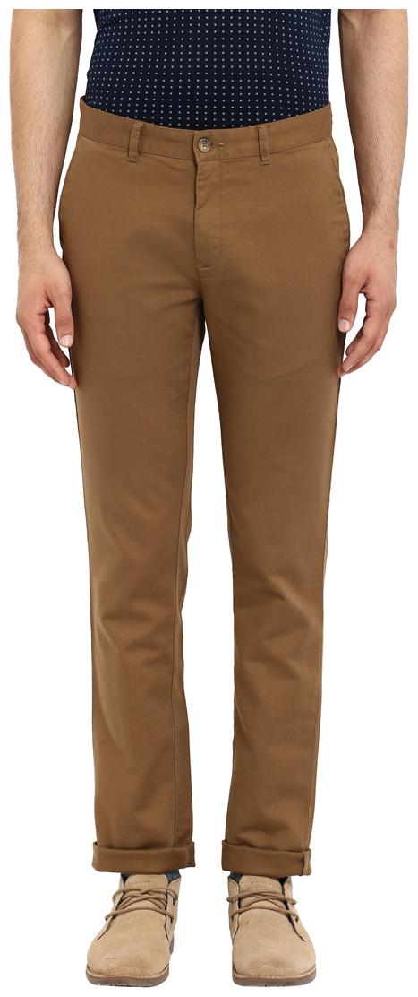 

ColorPlus Men Beige Solid Regular fit Regular trousers