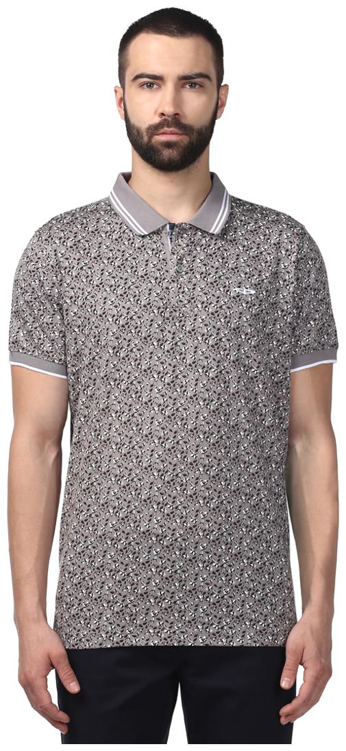 

ColorPlus Men Grey Slim fit Cotton Round neck T-Shirt - Pack Of 1
