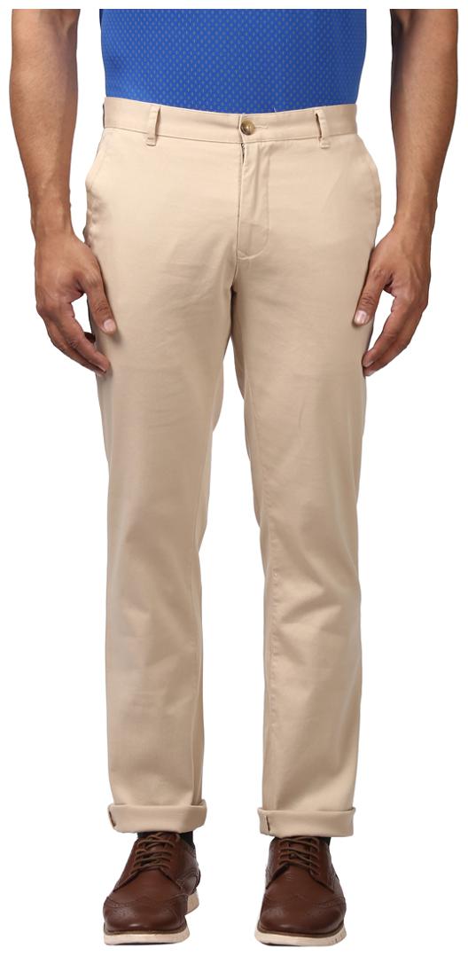 

ColorPlus Men Beige Solid Regular fit Chinos
