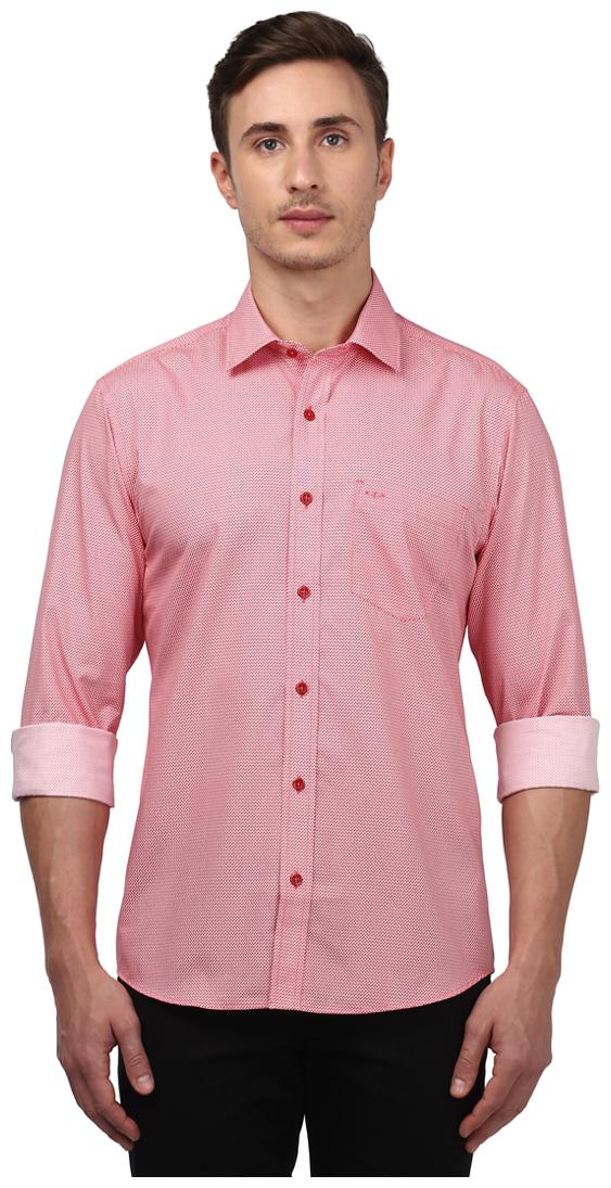 

ColorPlus Men Pink Solid Slim Fit Casual Shirt