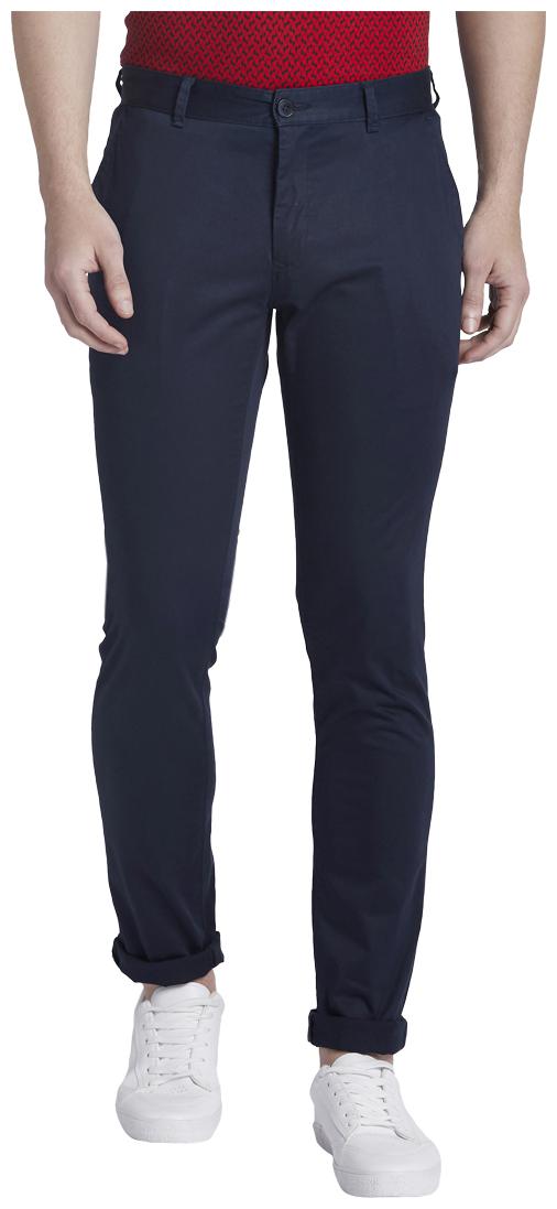 

ColorPlus Men Blue Solid Regular fit Regular trousers