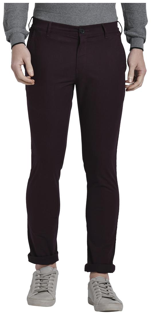 

ColorPlus Men Brown Solid Regular fit Regular trousers