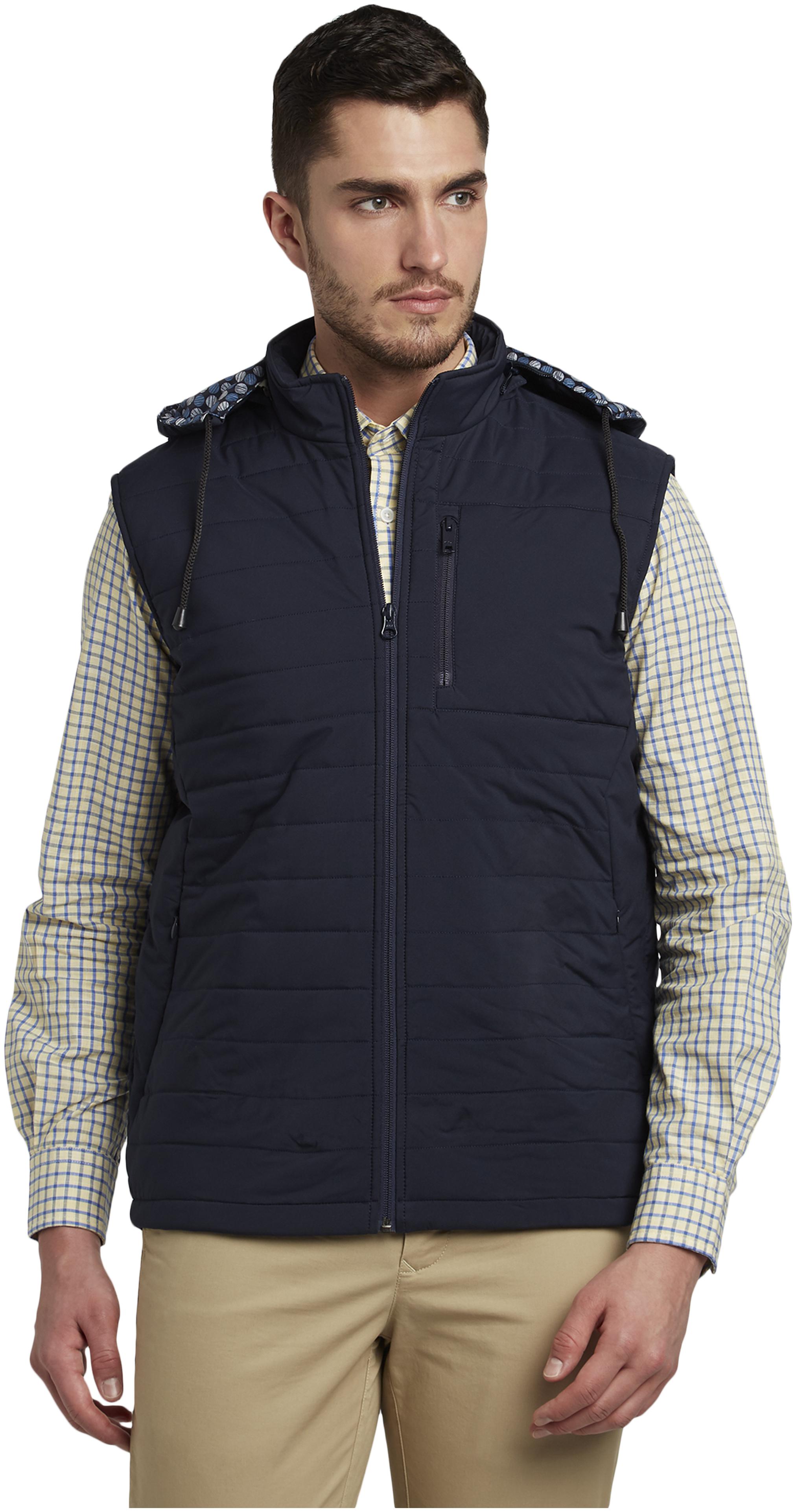 

ColorPlus Men Polyester Bomber Jacket Blue color