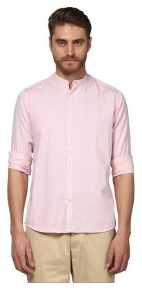 

ColorPlus Men Pink Solid Regular Fit Casual Shirt