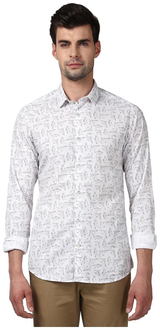 Buy ColorPlus Men Grey Solid Regular Fit Casual Shirt Online at Low ...