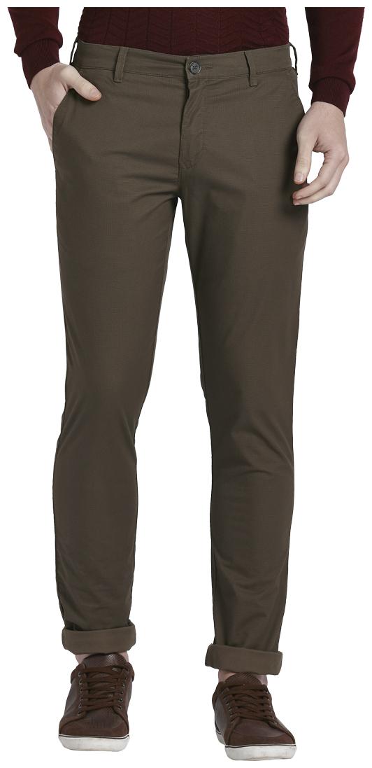 

ColorPlus Men Brown Checked Regular fit Regular trousers