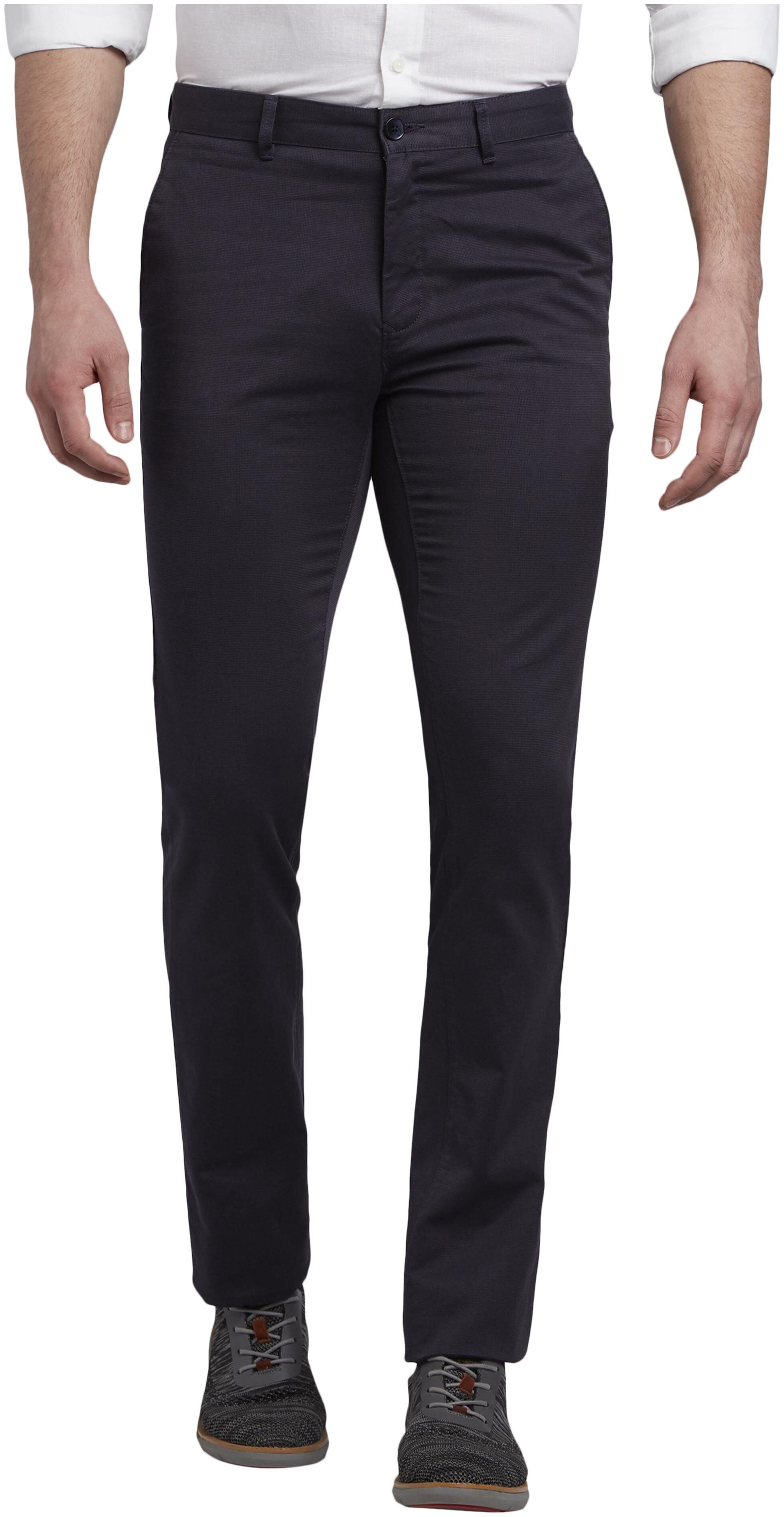 

ColorPlus Men Blue Solid Regular fit Regular trousers