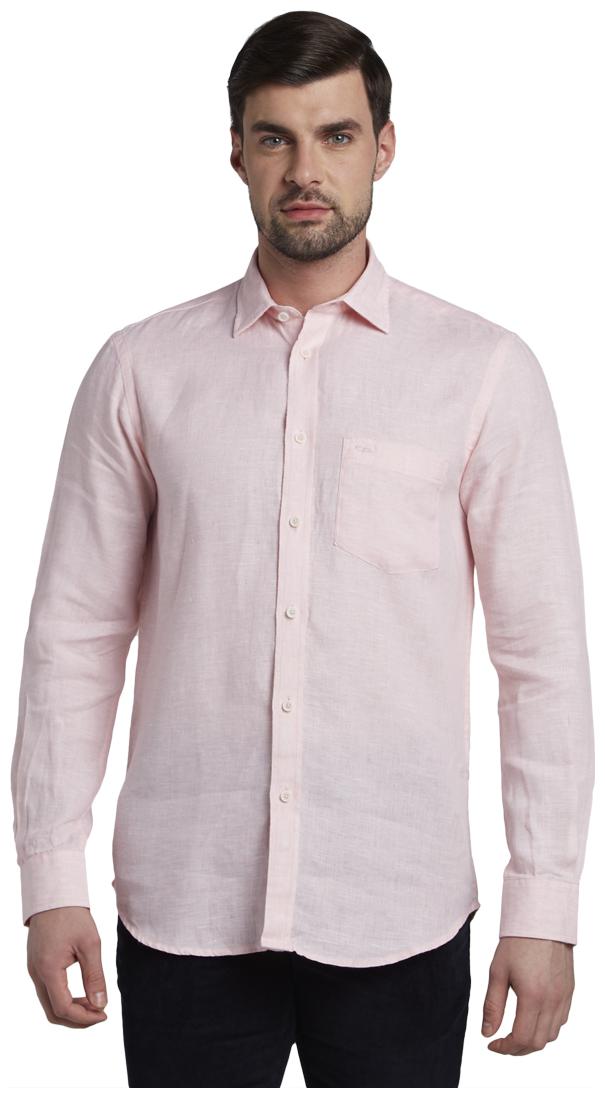 

ColorPlus Men Pink Solid Regular Fit Casual Shirt
