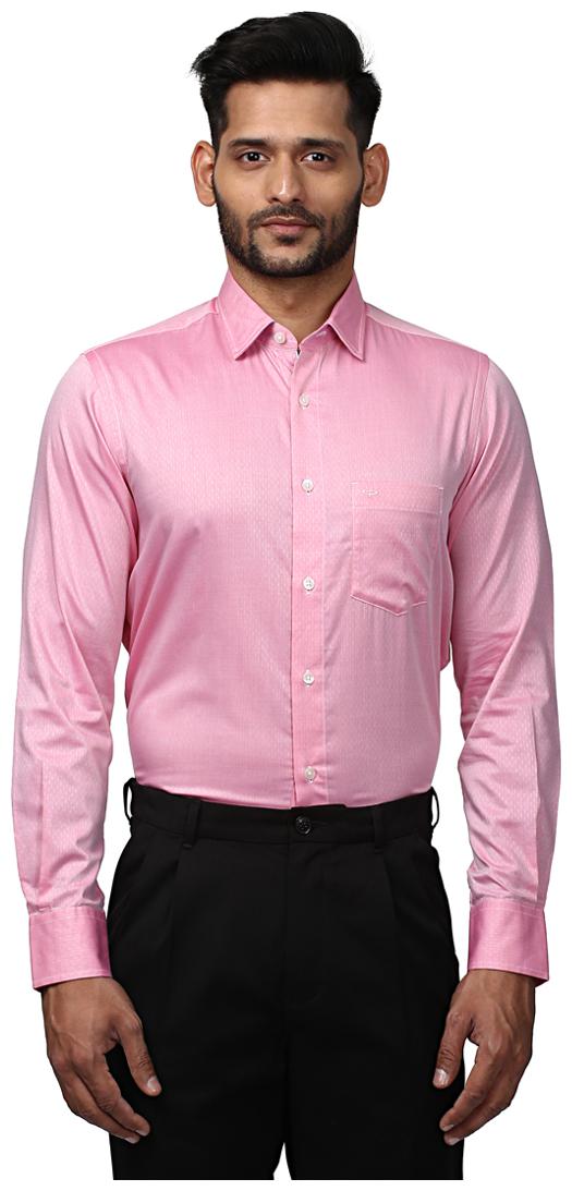 

ColorPlus Men Pink Solid Super Slim Fit Casual Shirt