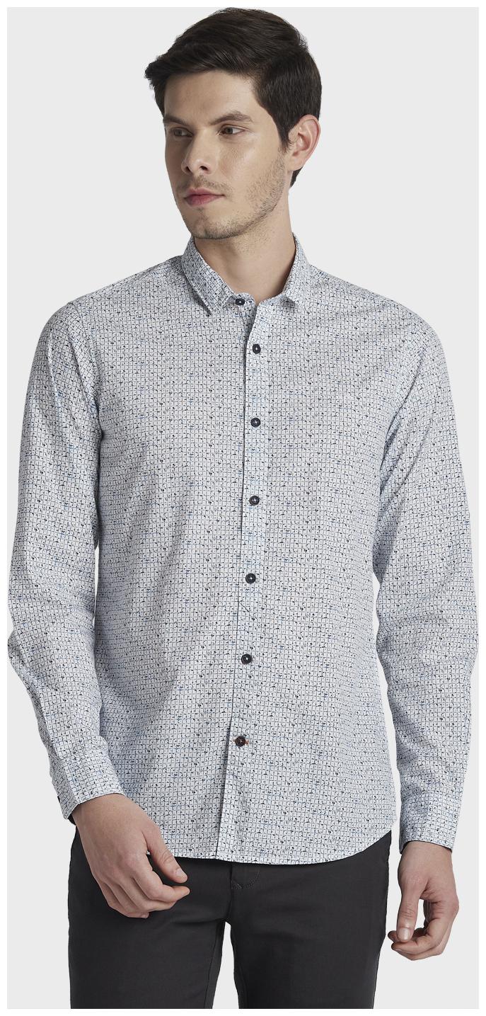 

ColorPlus Men White Printed Regular Fit Casual Shirt