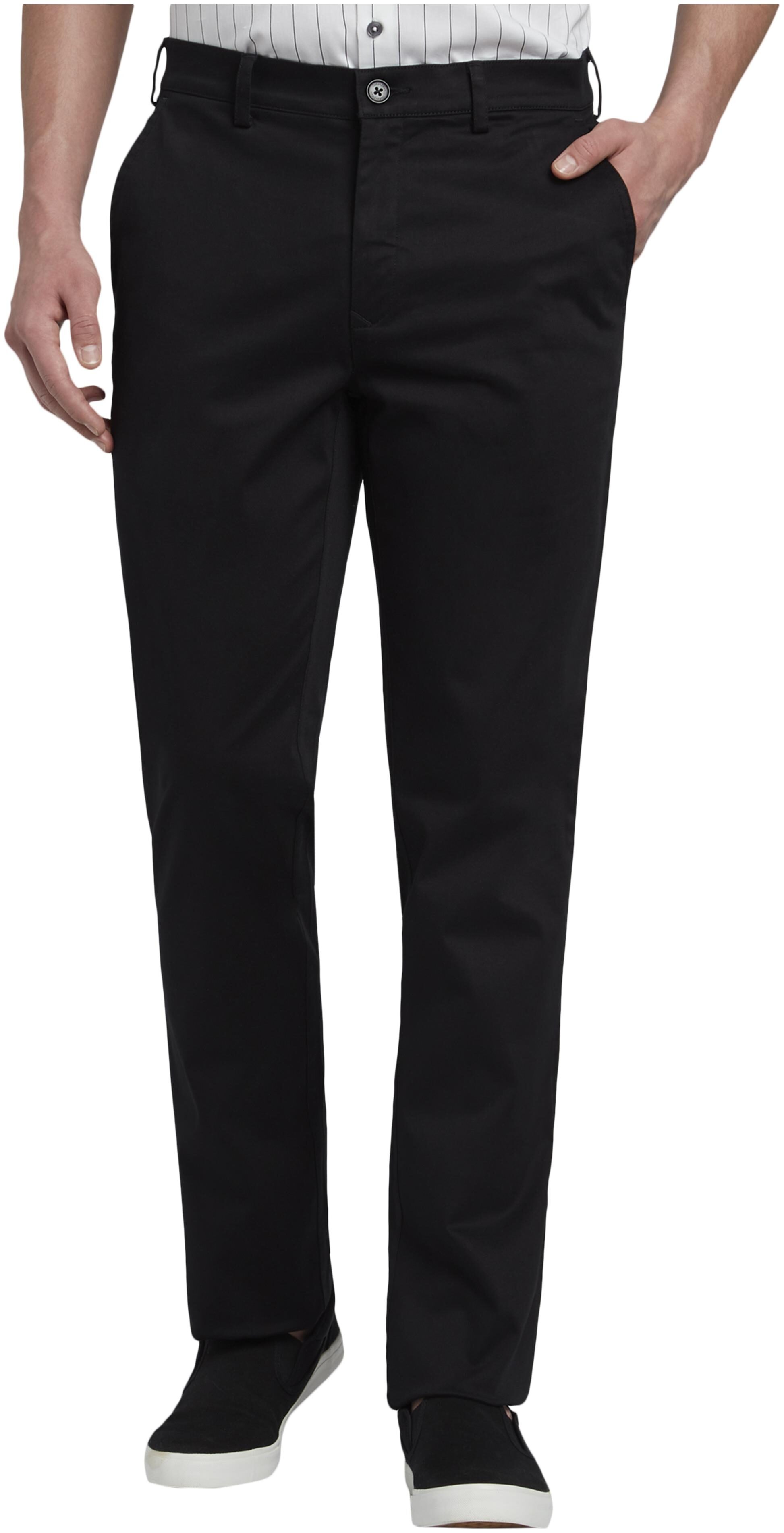 

ColorPlus Men Black Solid Tapered fit Regular trousers