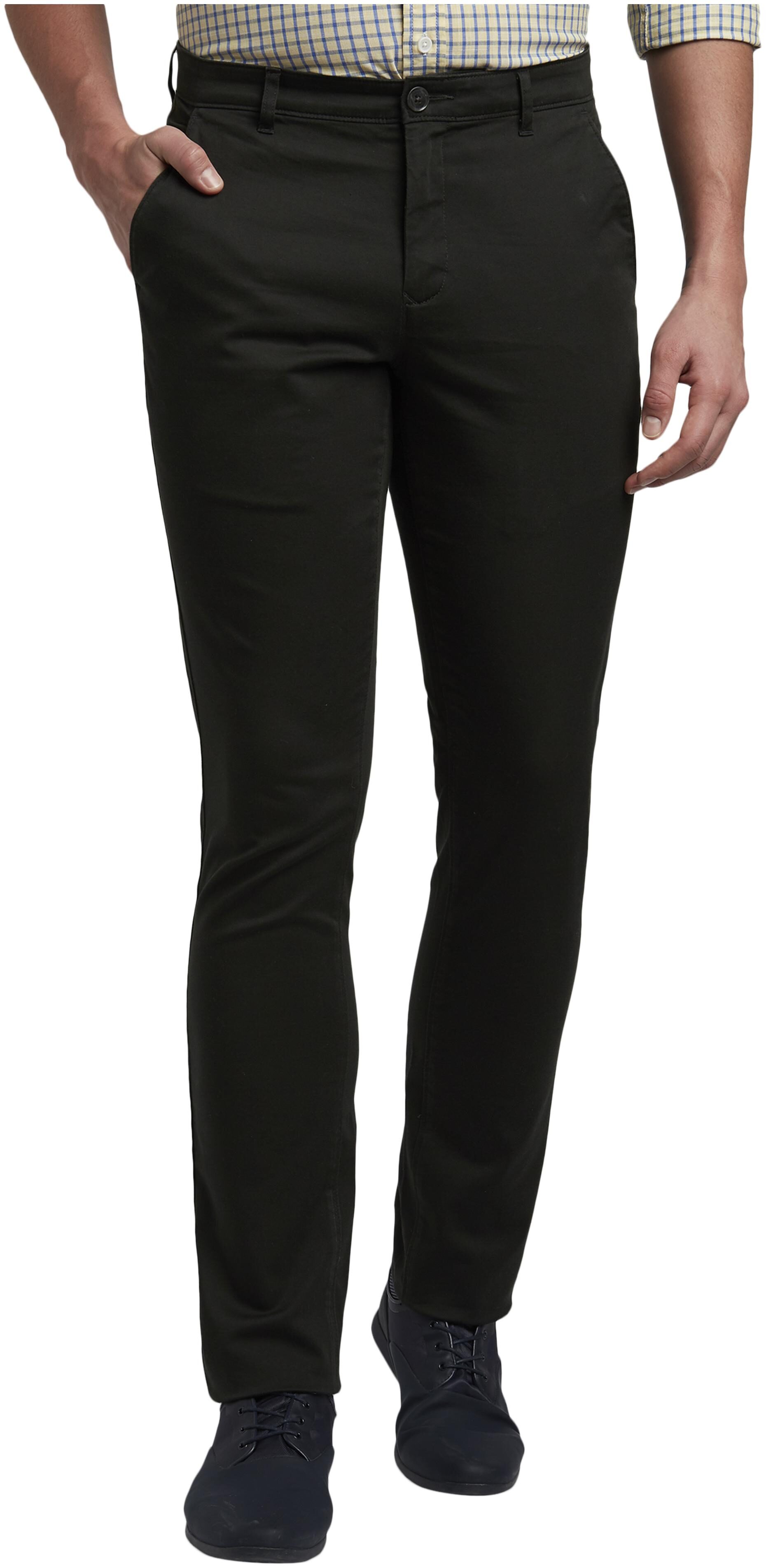 

ColorPlus Men Green Solid Tapered fit Regular trousers