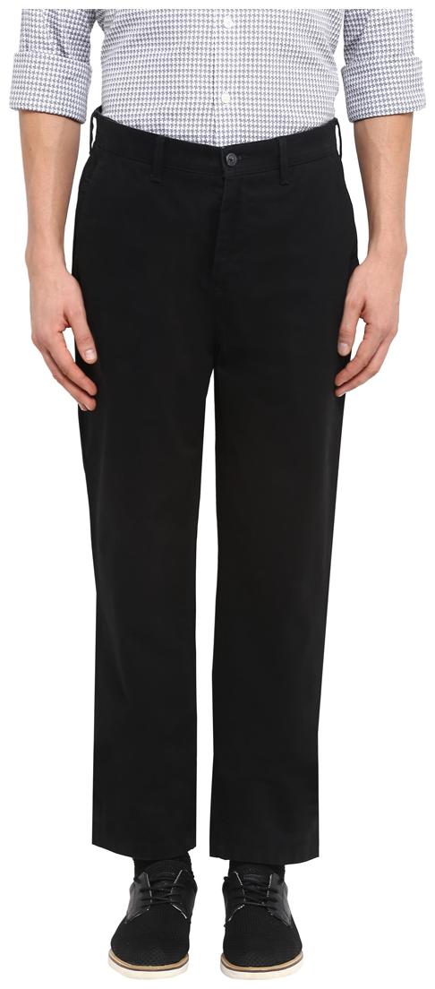 

ColorPlus Men Black Solid Slim fit Regular trousers