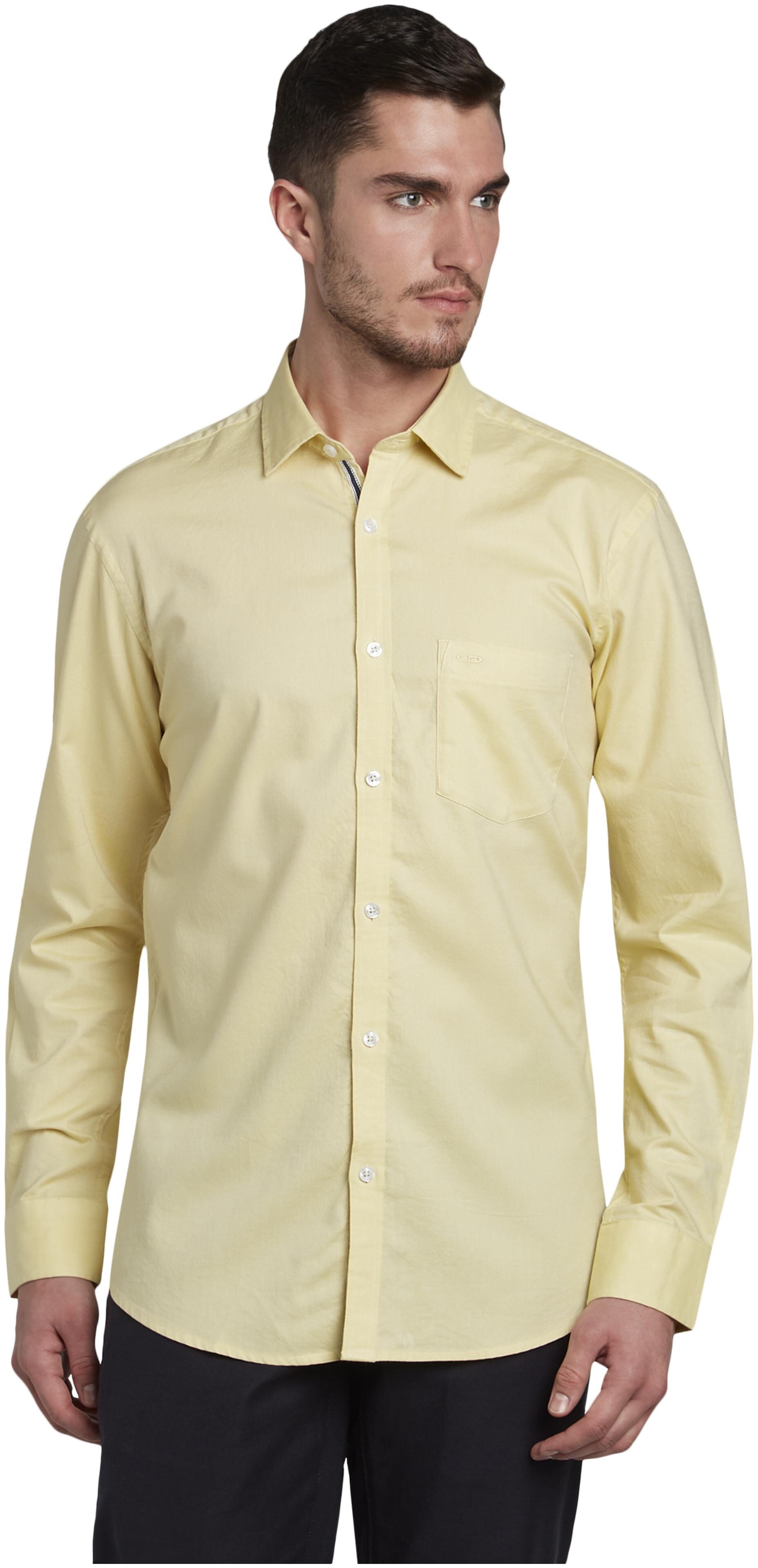 

ColorPlus Men Yellow Solid Regular Fit Casual Shirt