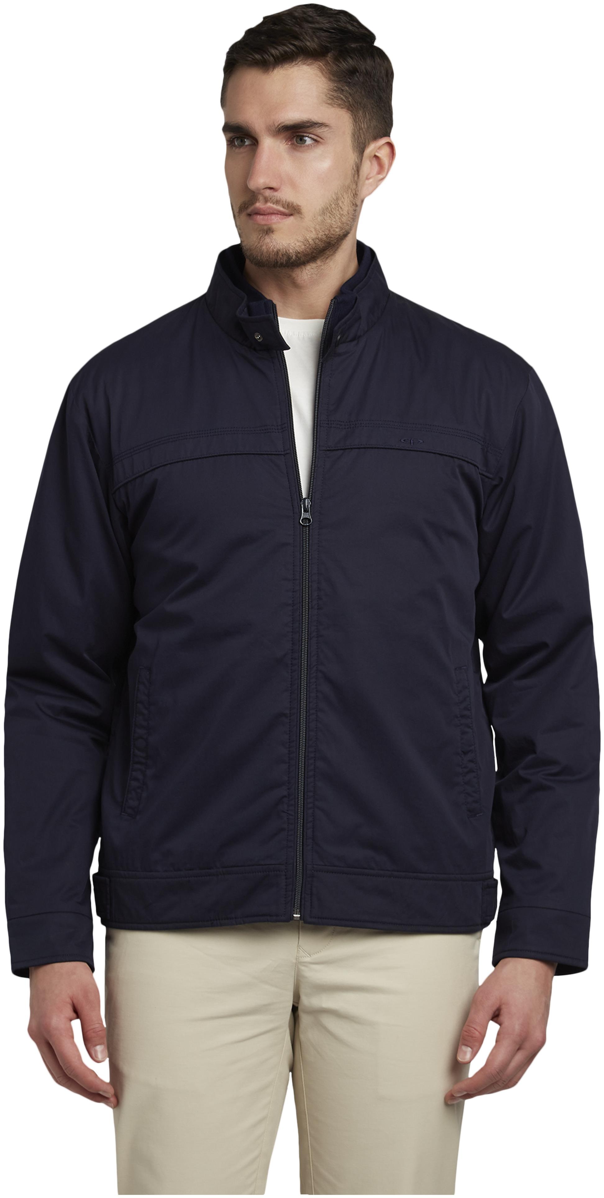

ColorPlus Men Cotton Bomber Jacket Blue color