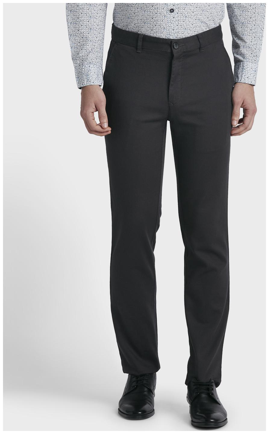 

ColorPlus Men Grey Solid Slim fit Wrinkle free Regular trousers