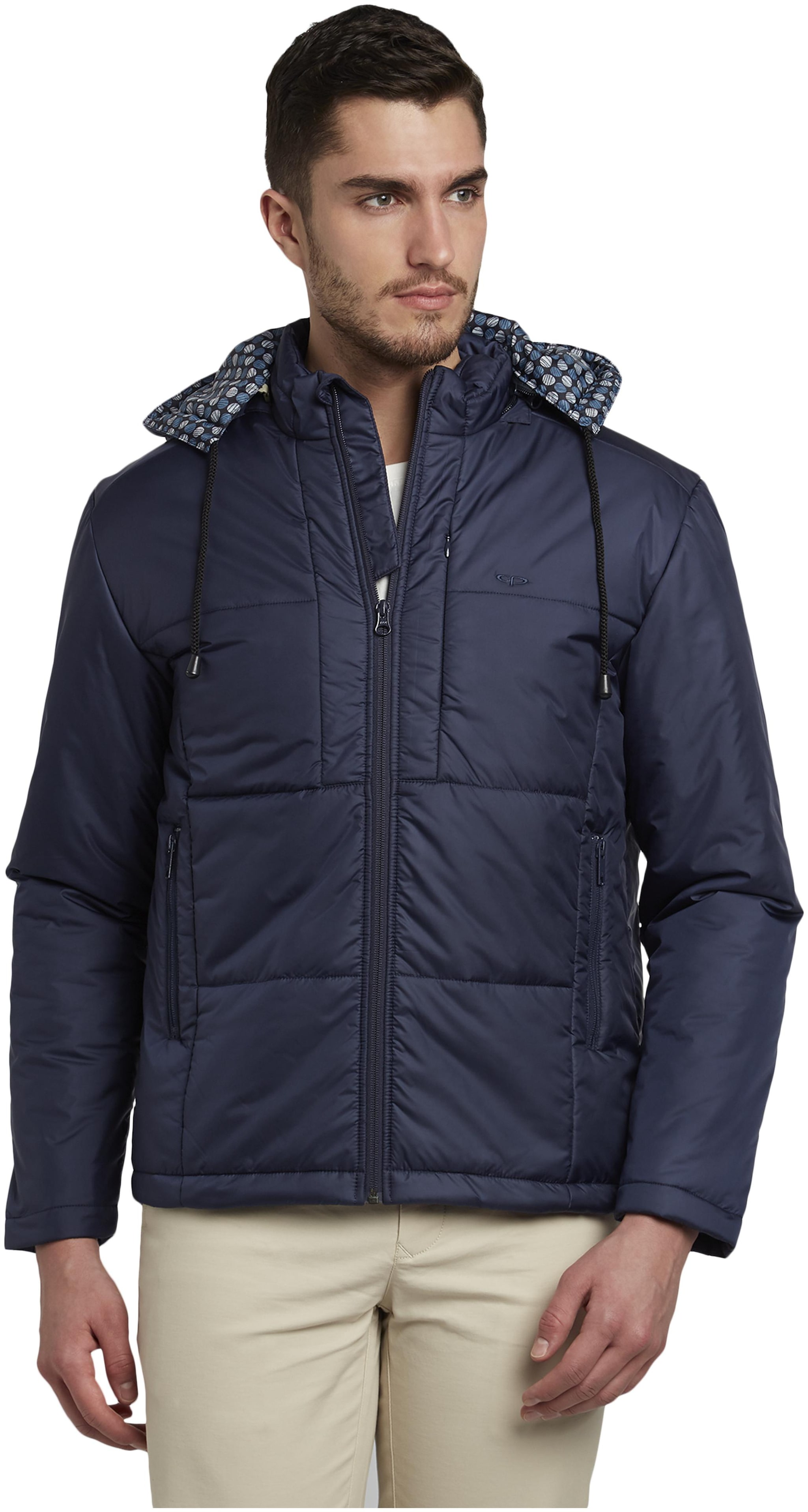 

ColorPlus Men Polyester Bomber Jacket Blue color