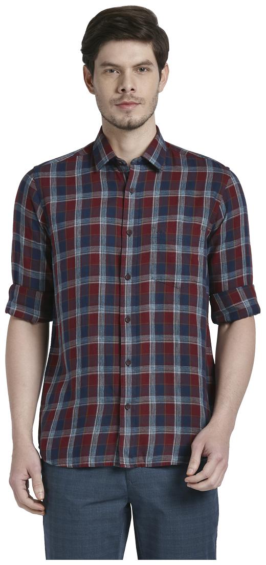 

ColorPlus Men Red Camouflage Regular Fit Casual Shirt