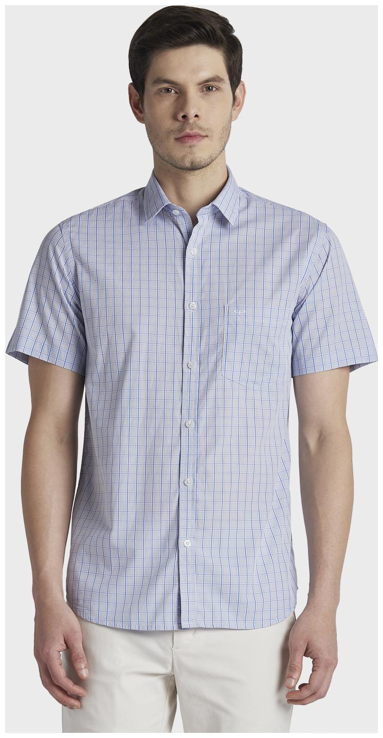

ColorPlus Men Blue Checked Regular Fit Casual Shirt