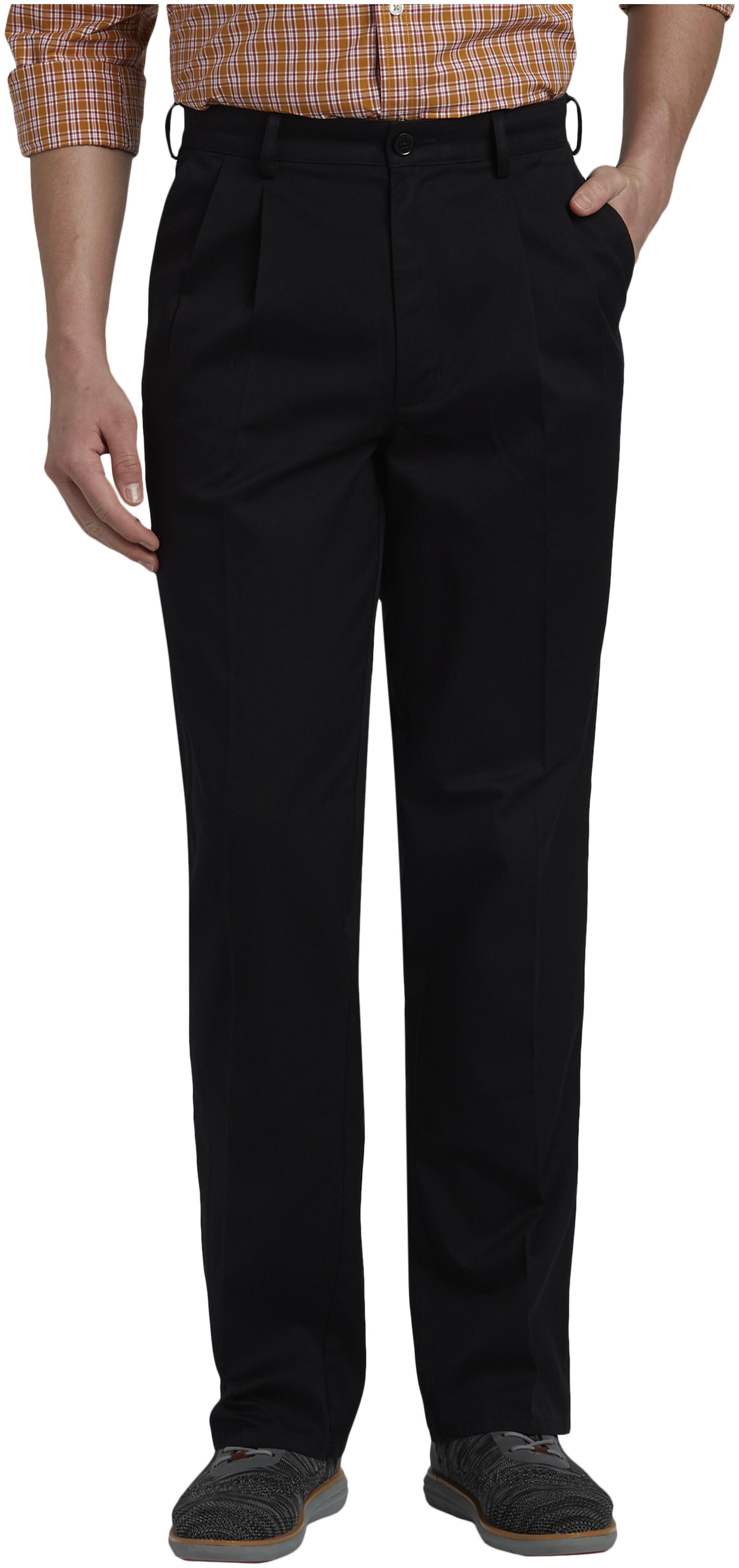 

ColorPlus Men Black Solid Regular fit Regular trousers