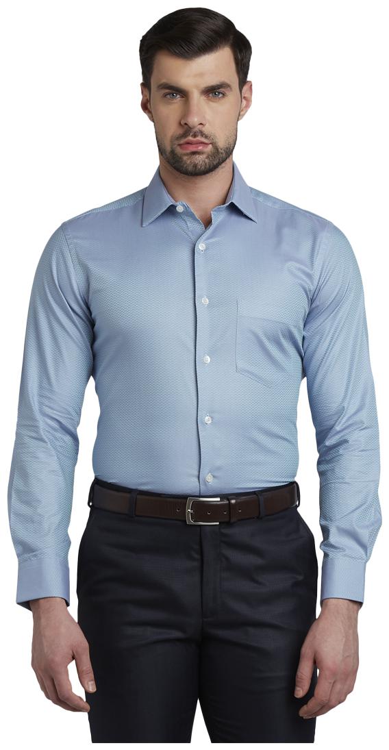 

ColorPlus Men Blue Checked Regular Fit Casual Shirt