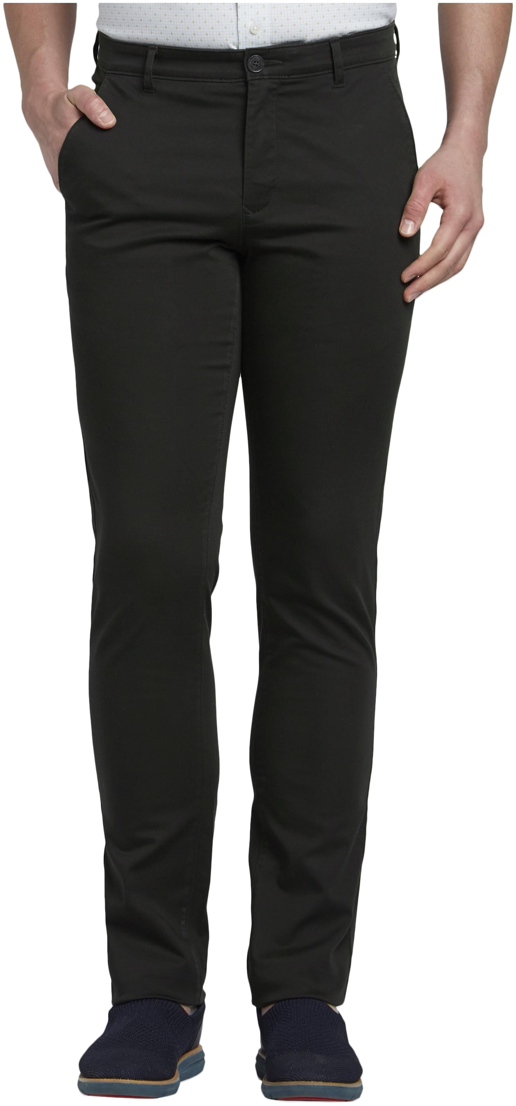 

ColorPlus Men Green Solid Regular fit Regular trousers