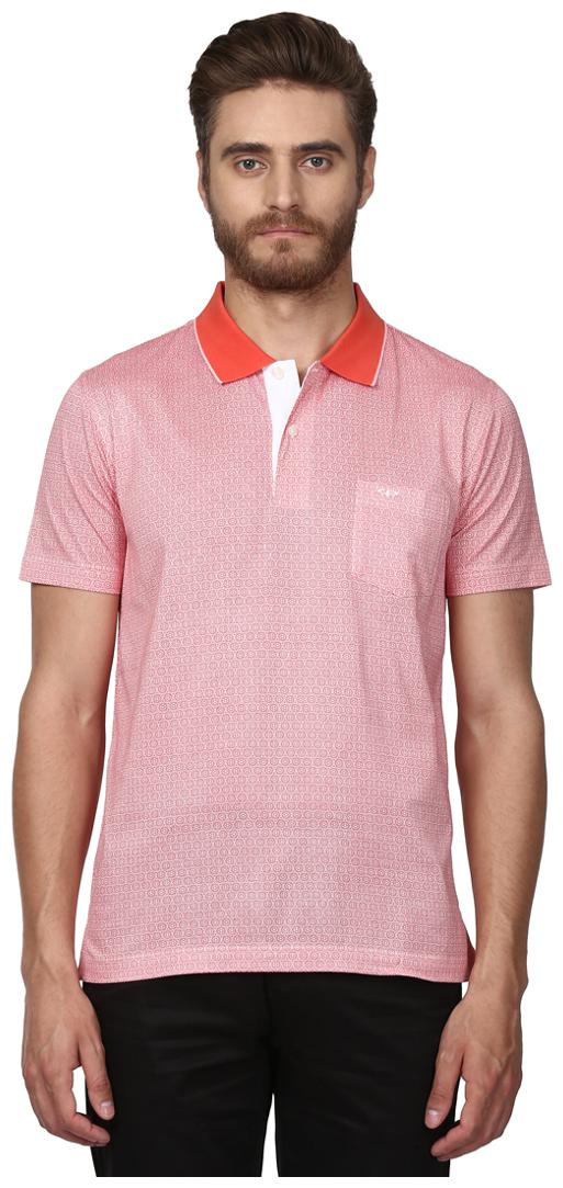 

ColorPlus Men Red Regular fit Cotton Hood T-Shirt - Pack Of 1