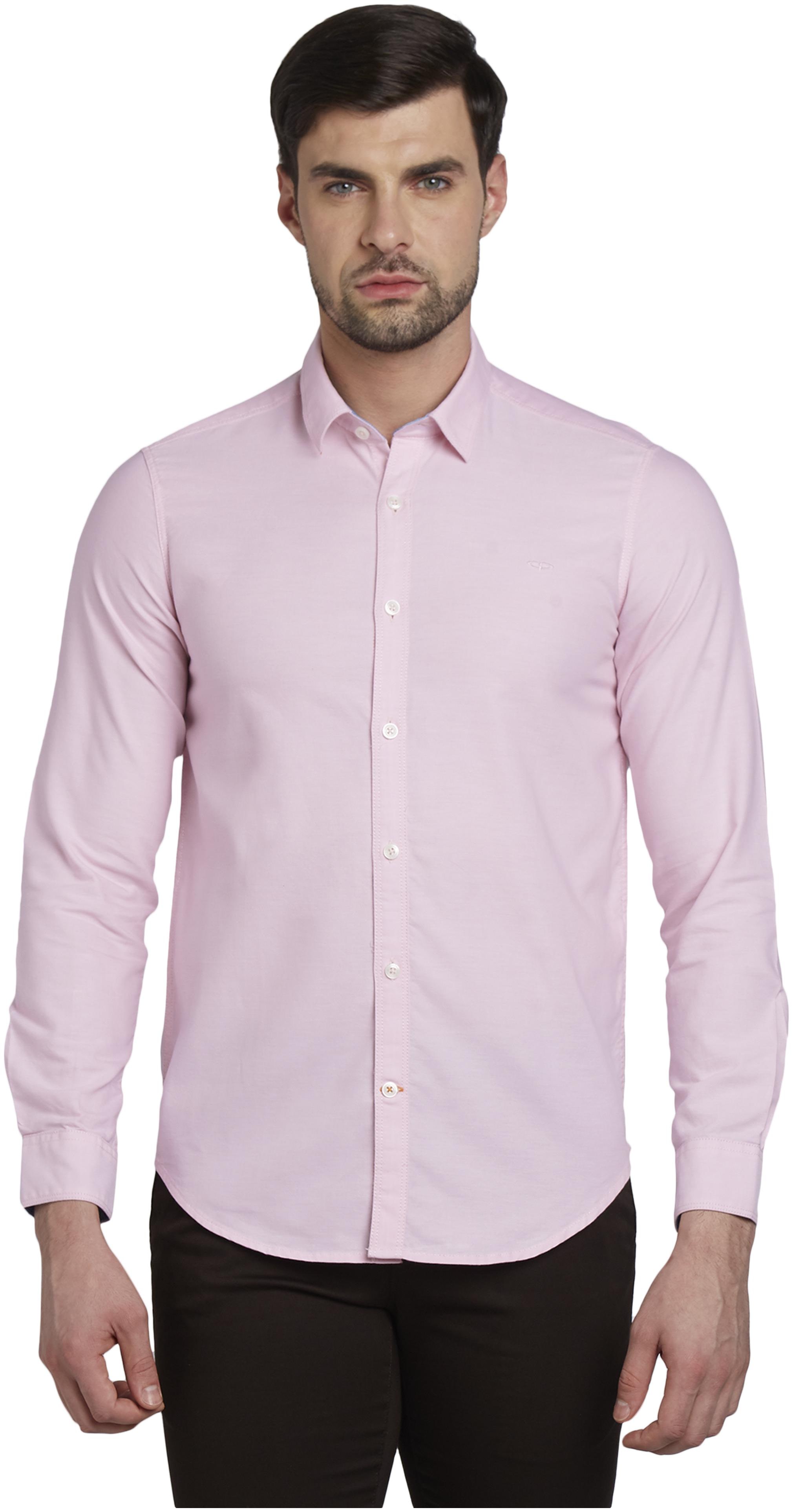 

ColorPlus Men Red Solid Slim Fit Casual Shirt