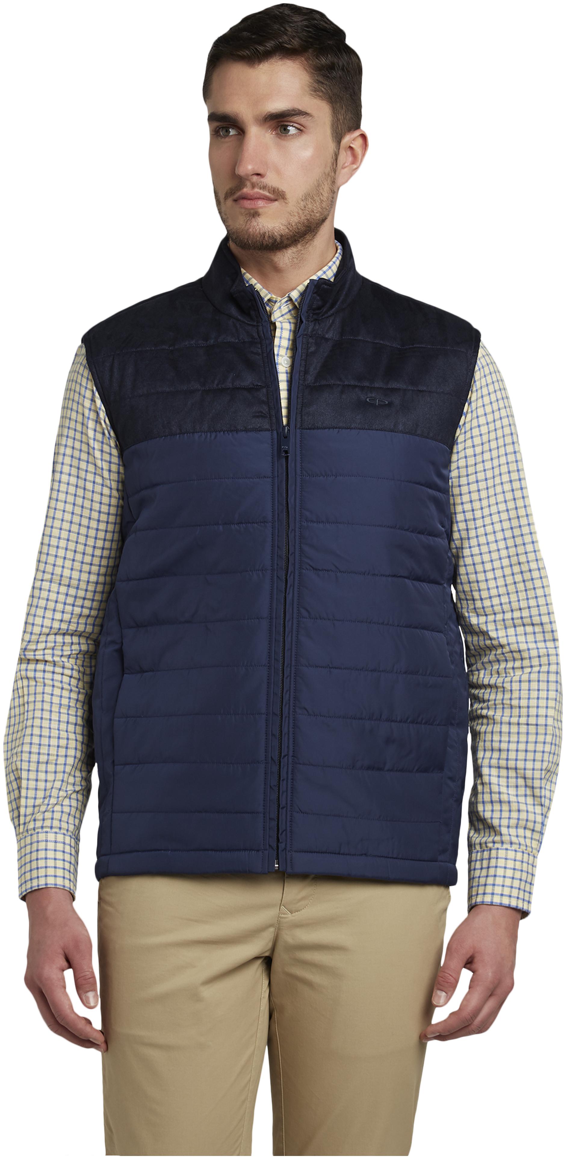 

ColorPlus Men Polyester Bomber Jacket Blue color