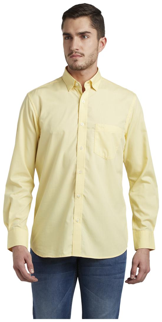 

ColorPlus Men Yellow Solid Regular Fit Casual Shirt