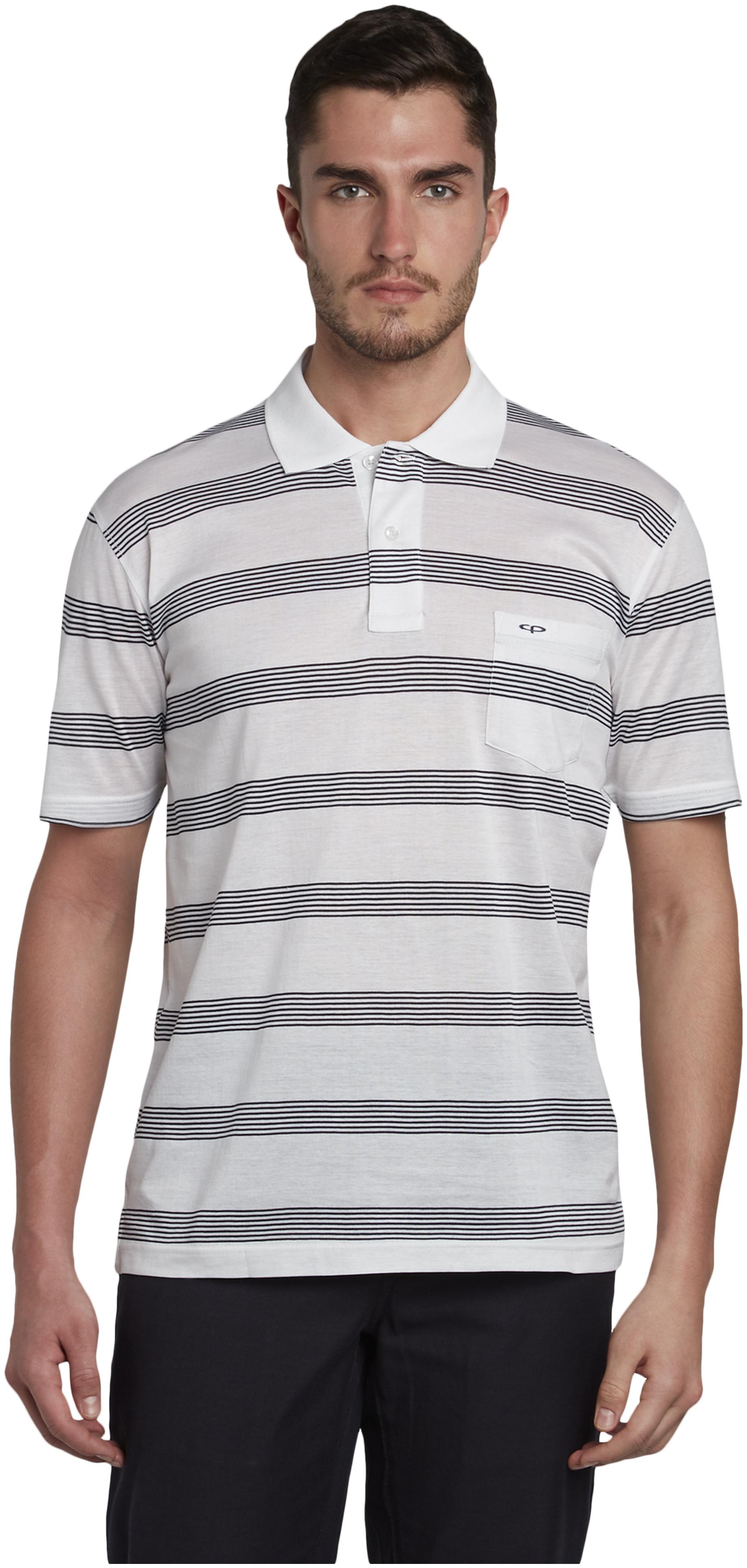 

ColorPlus Men White Regular fit Cotton Polo collar T-Shirt - Pack Of 1