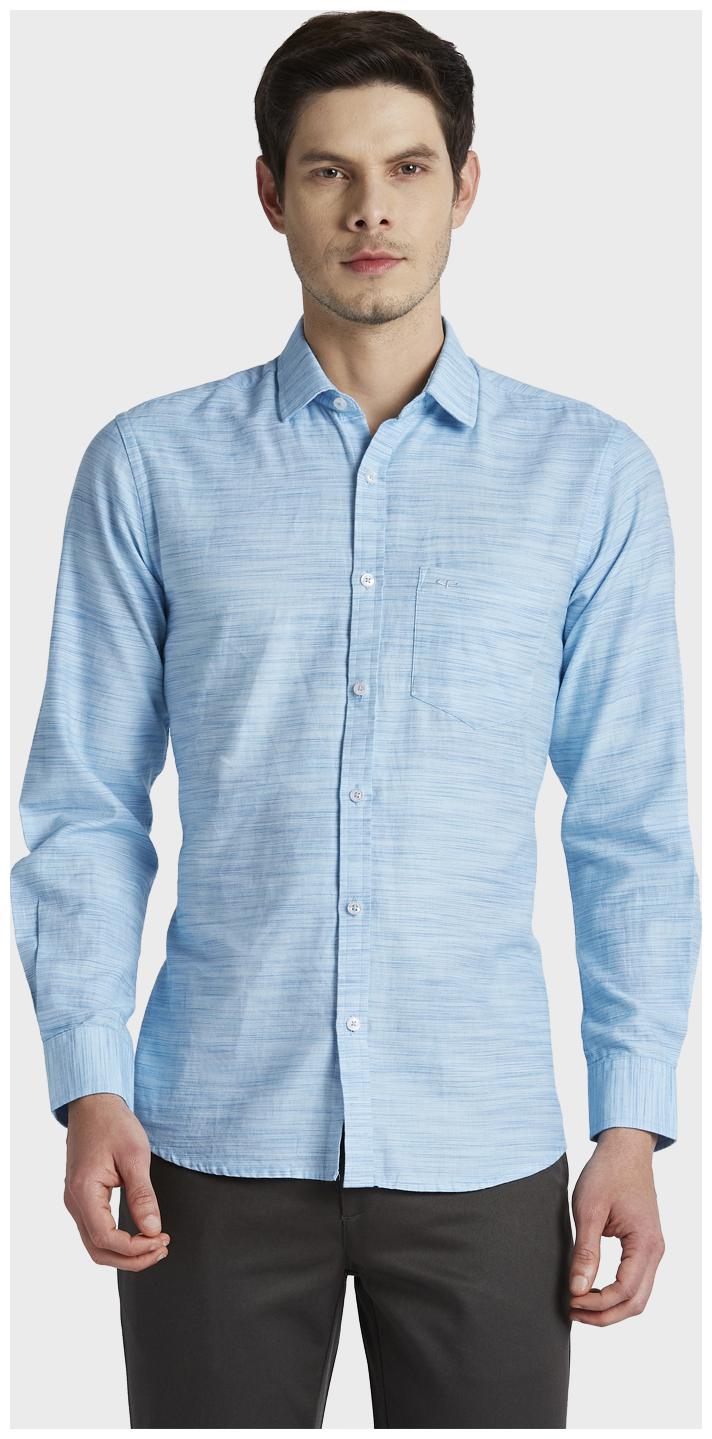 

ColorPlus Men Blue Solid Regular Fit Casual Shirt