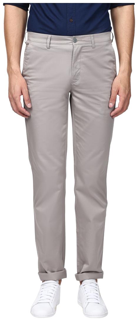 

ColorPlus Men Grey Solid Regular fit Chinos