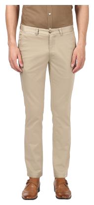 

ColorPlus Men Beige Solid Regular fit Chinos