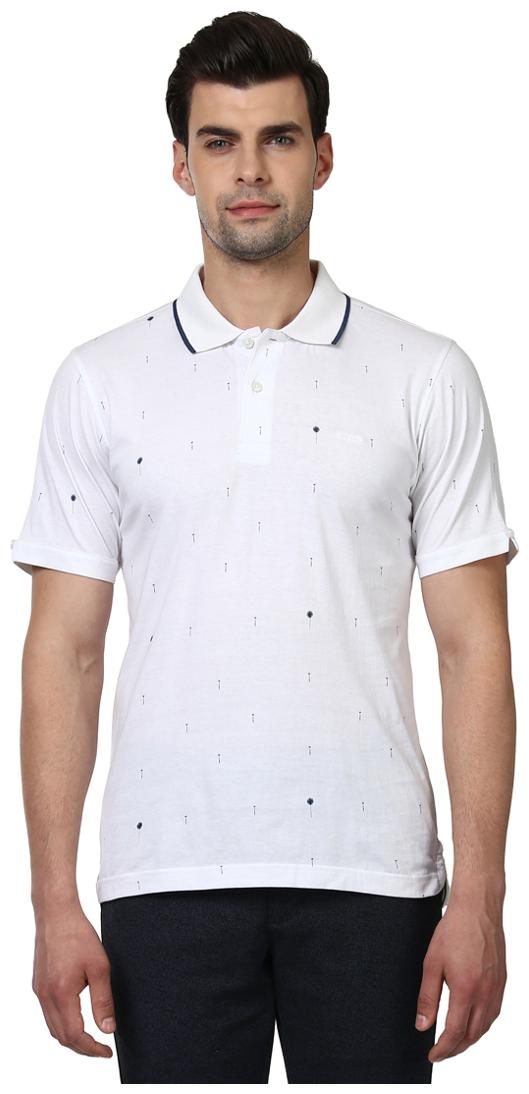 

ColorPlus Men White Loose fit Cotton Polo collar T-Shirt - Pack Of 1