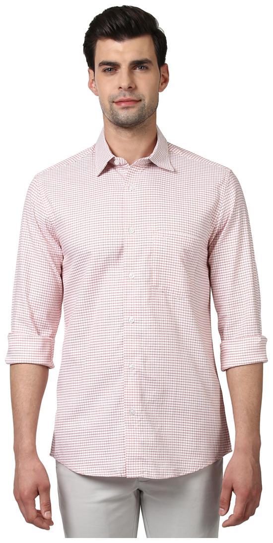 

ColorPlus Men Medium Orange Tailored Fit Cotton Shirt