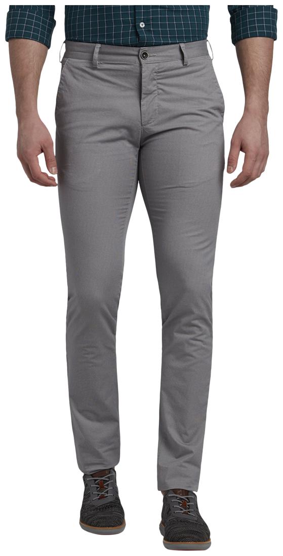

ColorPlus Men Grey Solid Regular fit Regular trousers