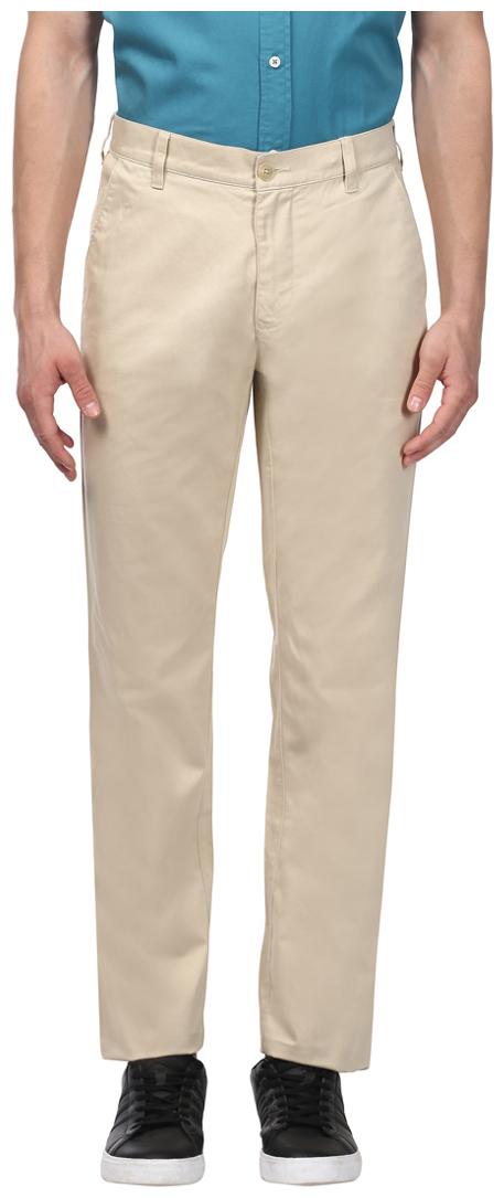 

ColorPlus Men Beige Solid Regular fit Chinos