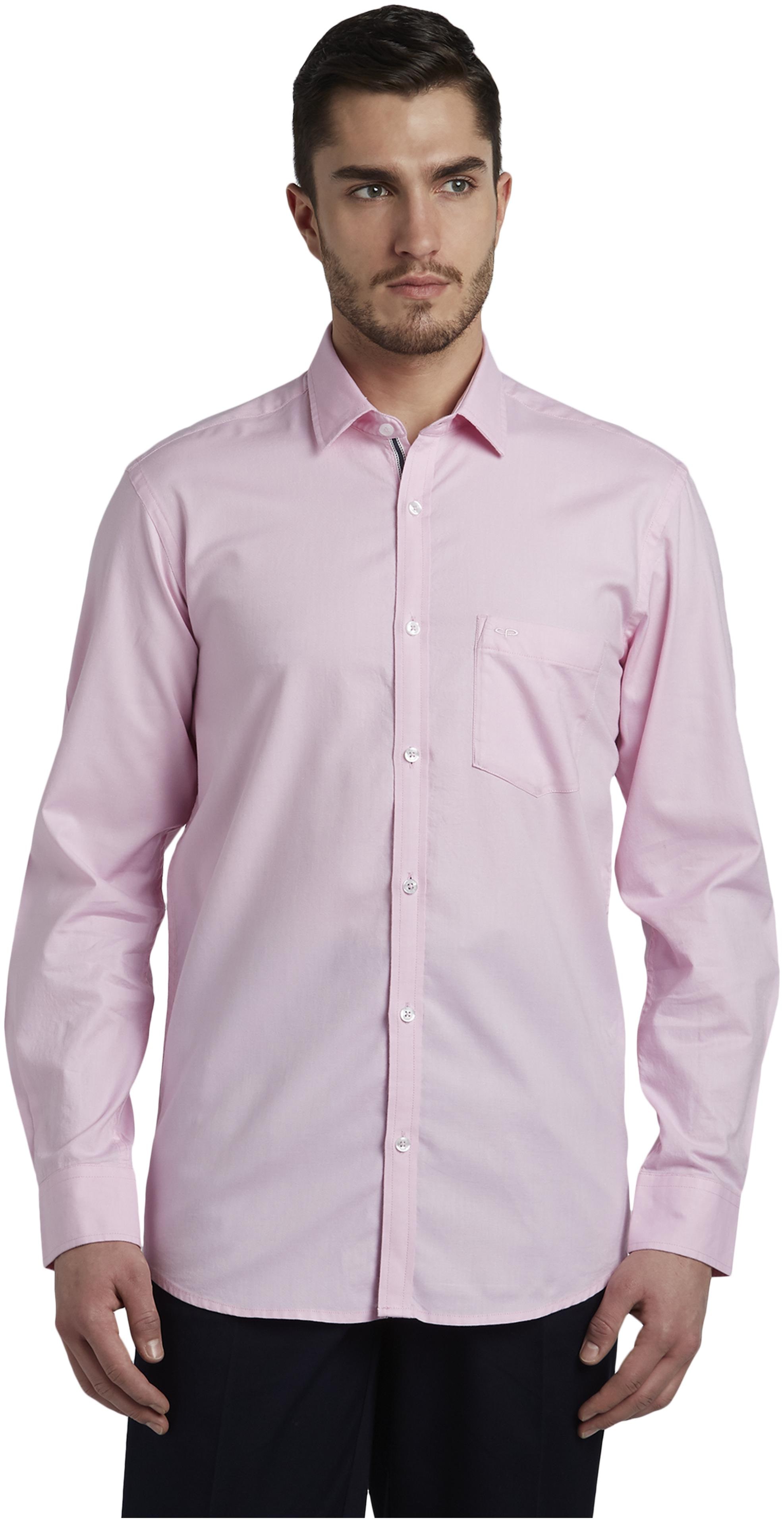 

ColorPlus Men Pink Solid Regular Fit Casual Shirt
