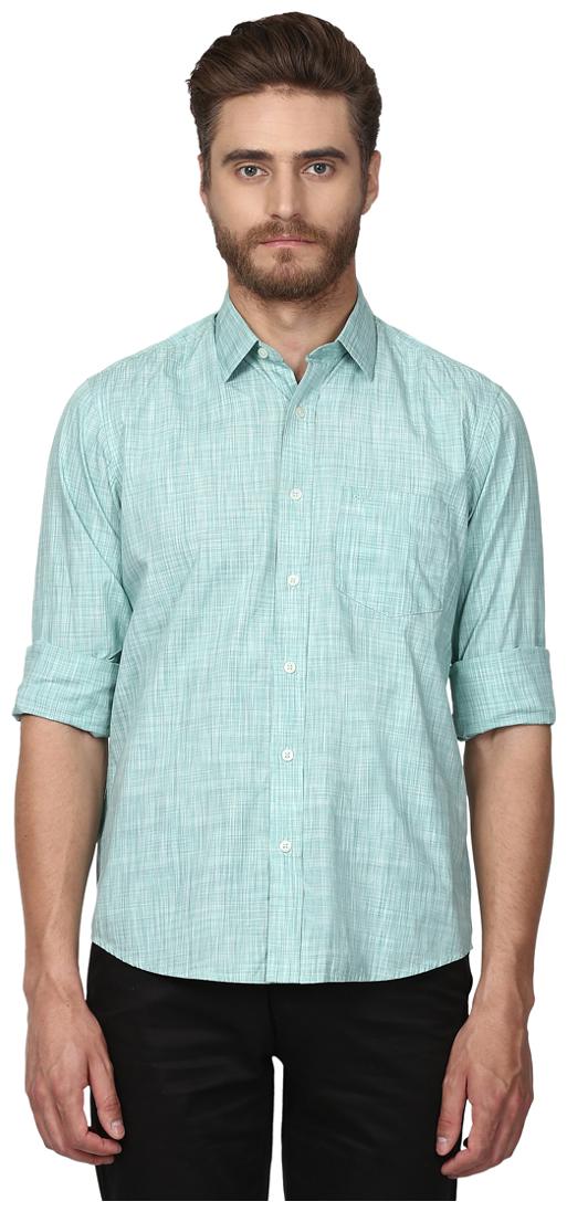 

ColorPlus Men Green Solid Regular Fit Casual Shirt