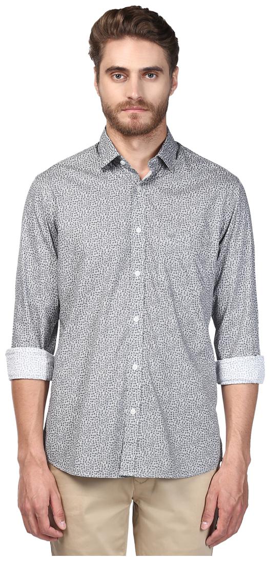 

ColorPlus Men Grey Printed Regular Fit Casual Shirt