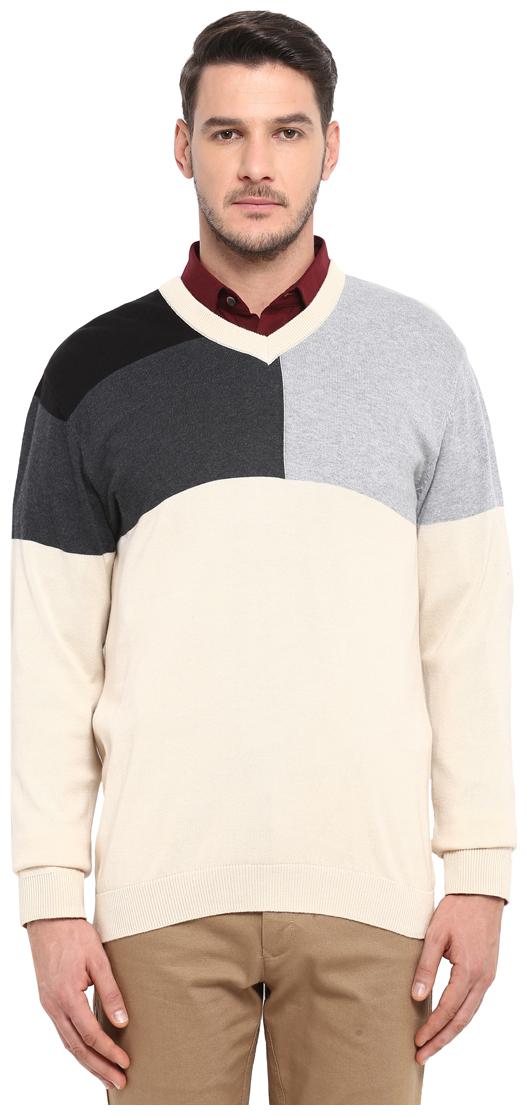 

ColorPlus Multicoloured Tailored Fit Sweater