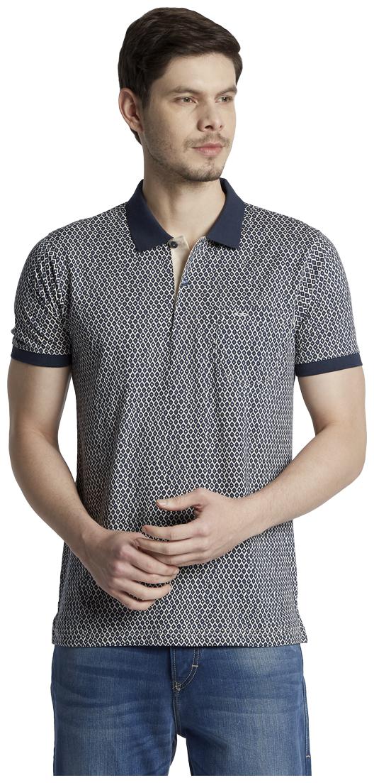 

ColorPlus Men White Regular fit Cotton Polo collar T-Shirt - Pack Of 1