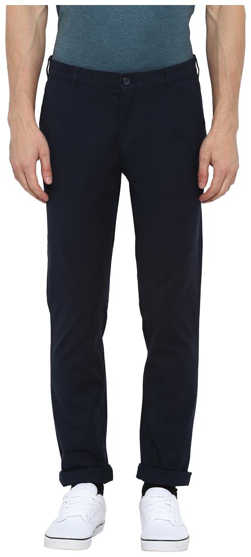 

ColorPlus Men Blue Solid Regular fit Regular trousers