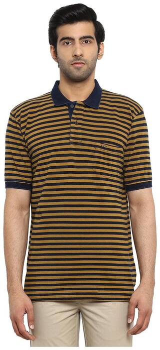 ColorPlus Orange Regular Fit Cotton T-Shirt